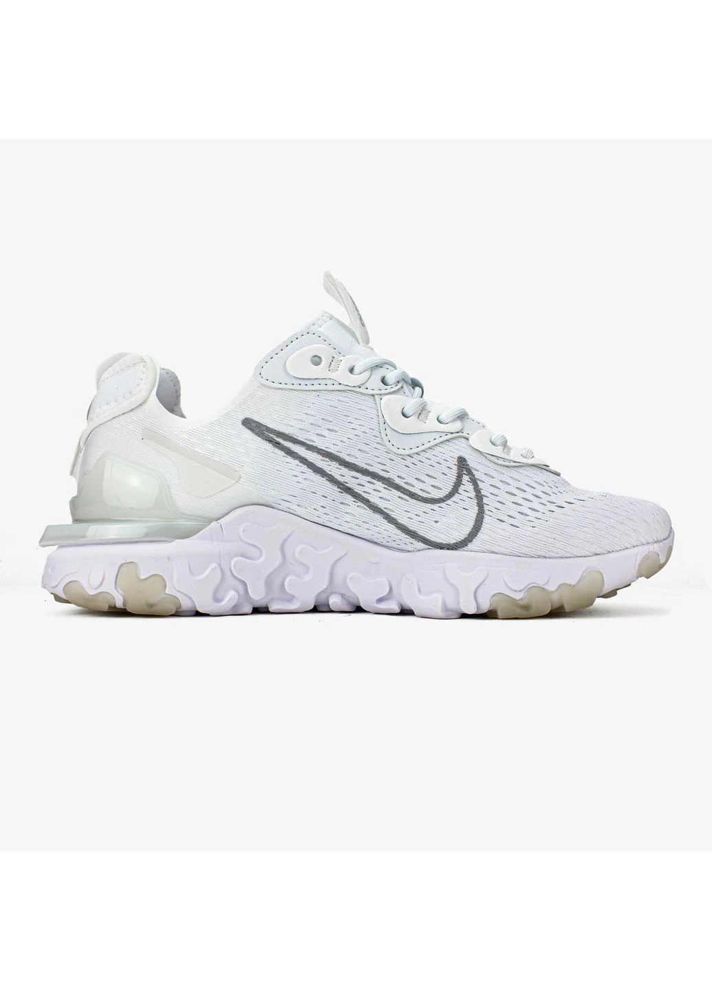 Білі кросівки чоловічі nike react vision white | найк реакт візіон білі демісезон No Brand