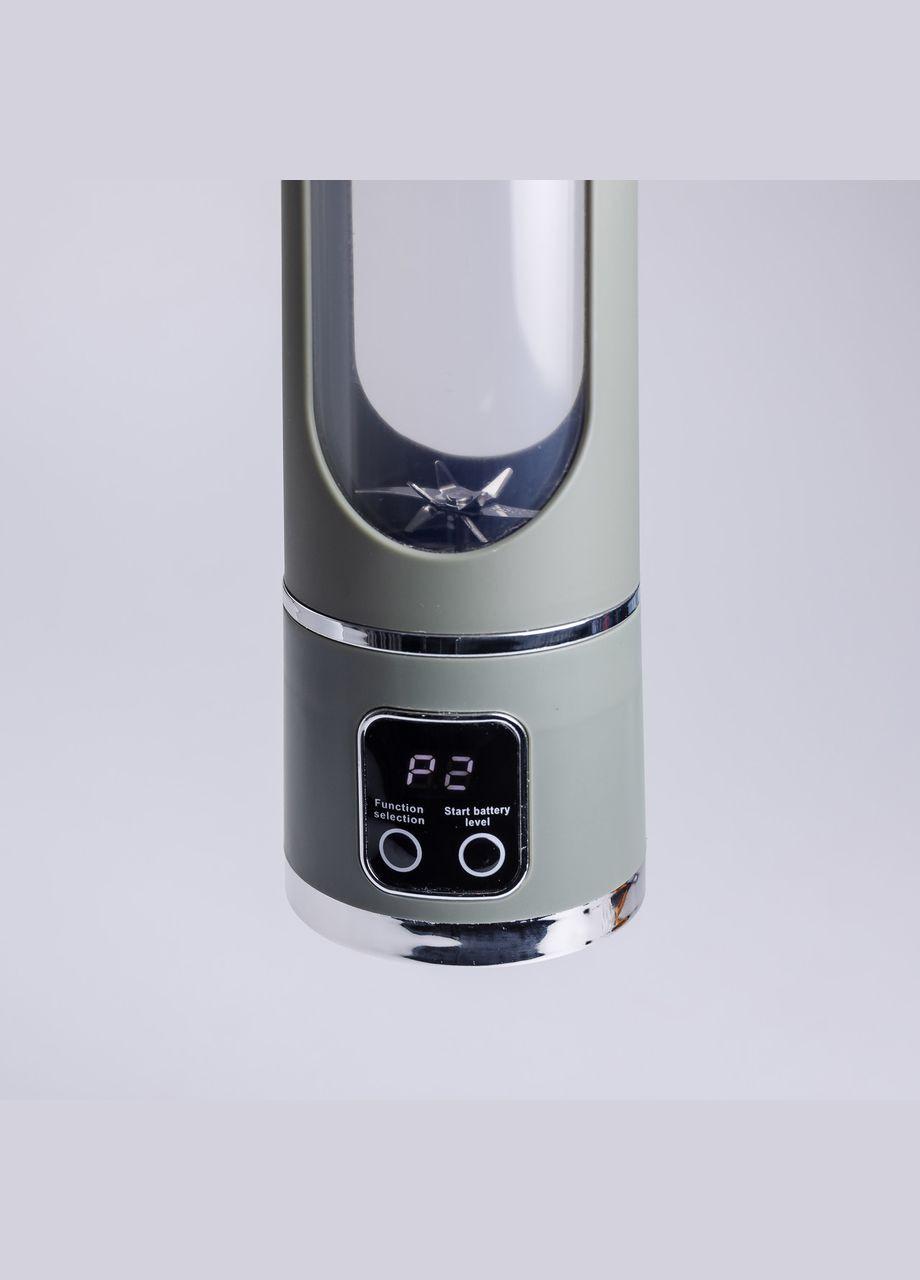 Портативний блендер для смузі на акумуляторі 450 мл блендер пляшка 25 Вт USB Зелений No Brand (331162763)