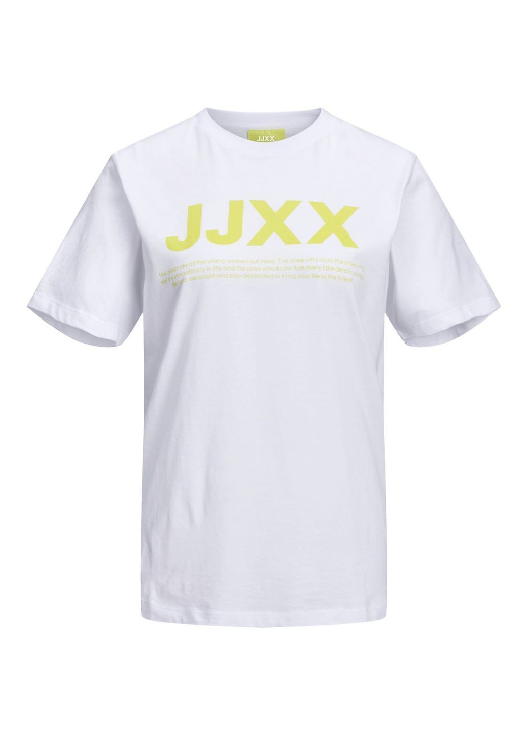 Белая футболка basic,белый с принтом,jjxx Jack & Jones