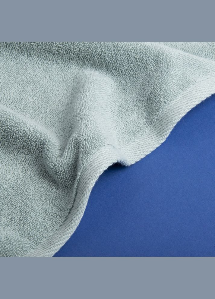 ,Полотенце махровое Сауна 100х150 Нежность щел 500 г/м2 хлопок мяты, натруальное хлопковое, для тела и сауны IDEIA темно-голубой