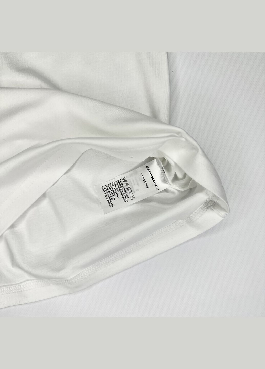 Біла всесезон жіноча футболка alexander wang білий з коротким рукавом No Brand