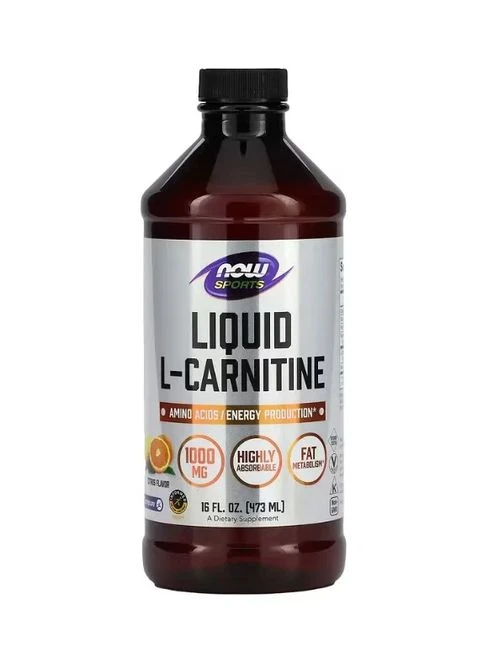 Карнитин жидкий с цитрусовым ароматом (Liquid L-Carnitine) 1000 мг 473 мл Now Foods (361118705)