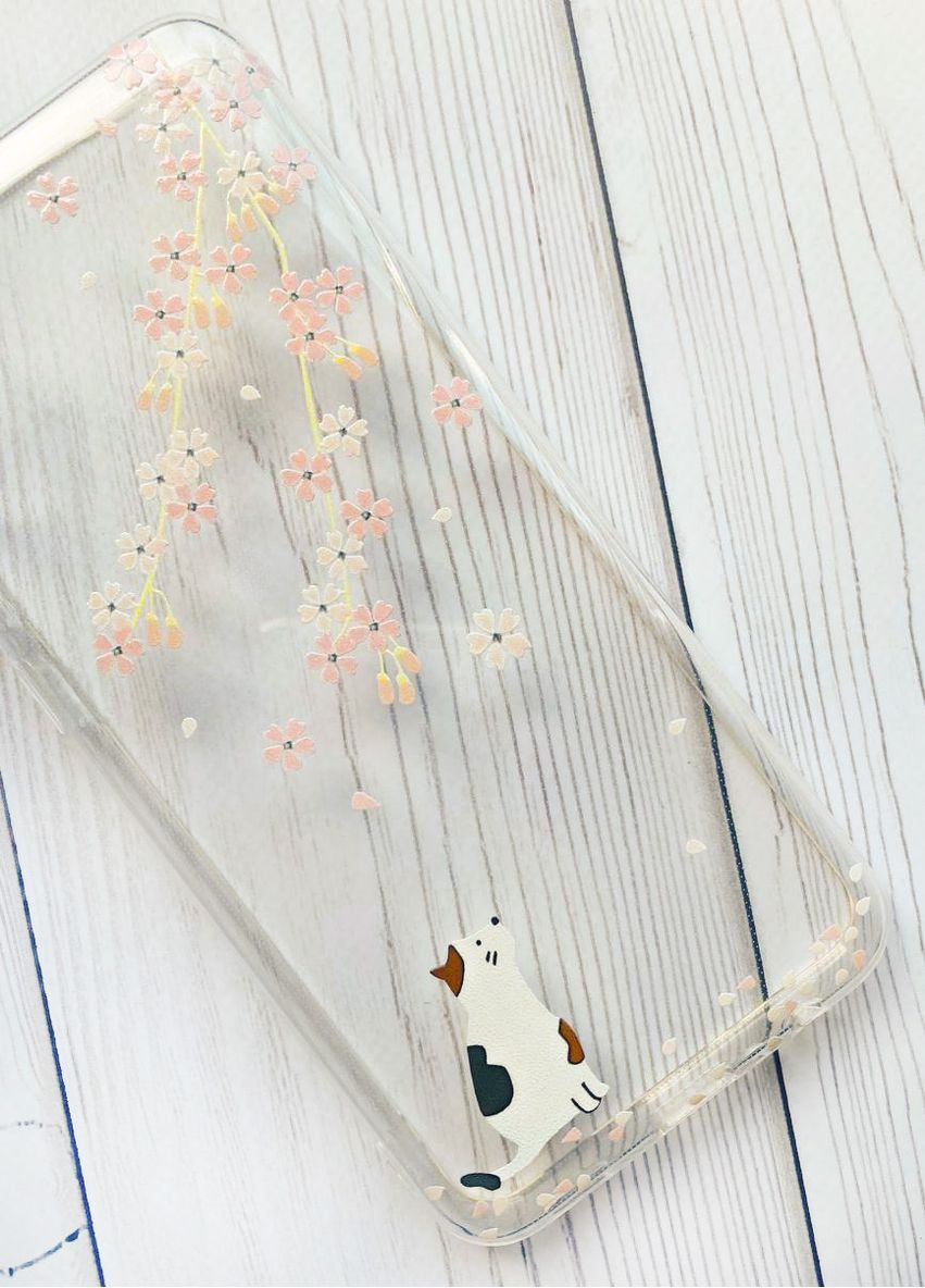 Чехол на Samsung Galaxy A23 4g Котик и сакура (принт 283) Creative (367187137)