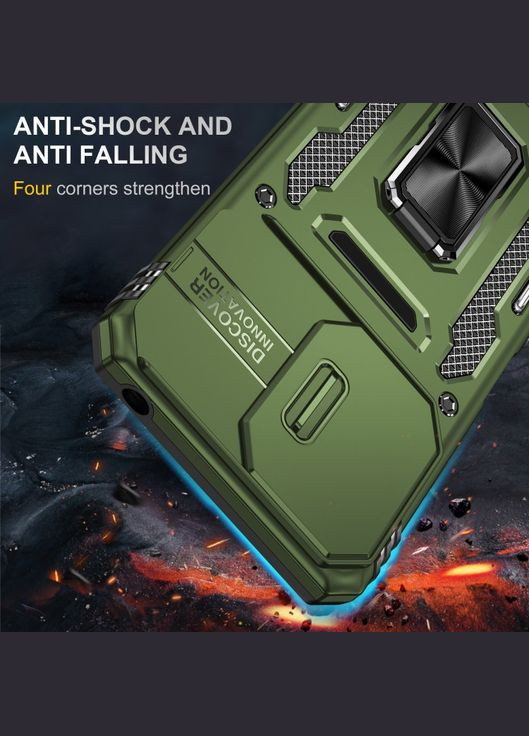 Ударопрочный чехол Camshield Army Ring для Xiaomi Poco X6 / Note 13 Pro 5G Army Green No Brand (344465086)