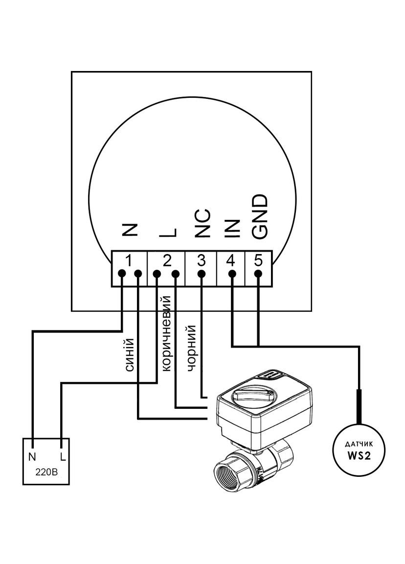 Контроллер защиты от протечки воды TS2 white Mastino (337514574)