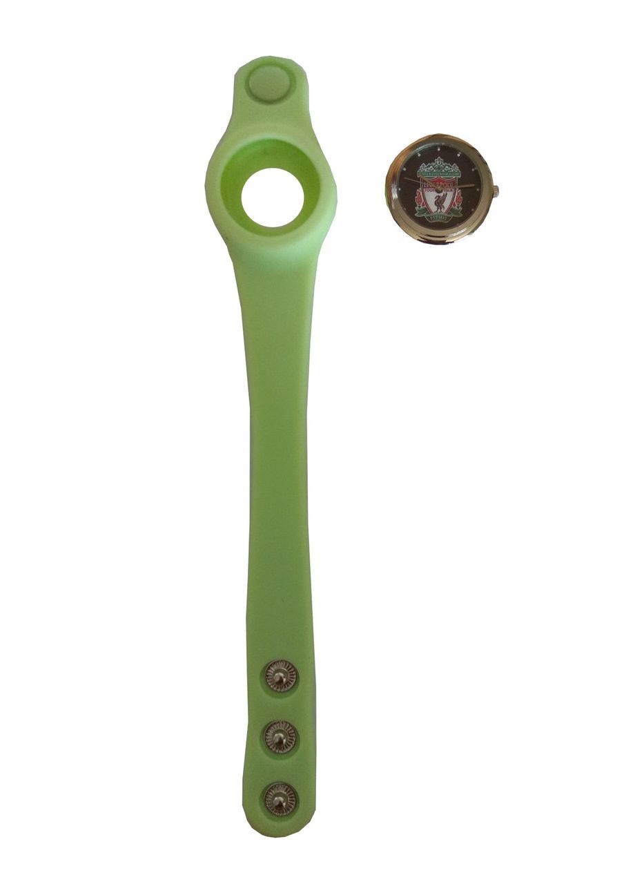 Детские наручные часы для мальчиков ФК Ливерпуль Зеленый, черный No Brand (366872789)