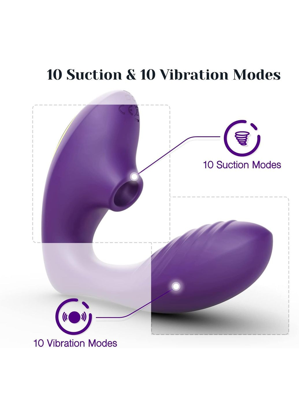 Клиторальный вибратор, фаллоимитатор с клитором в точке G с 10 узорами для взрослых секс-игрушек для женщин Unbranded Tracy's dog (314766038)