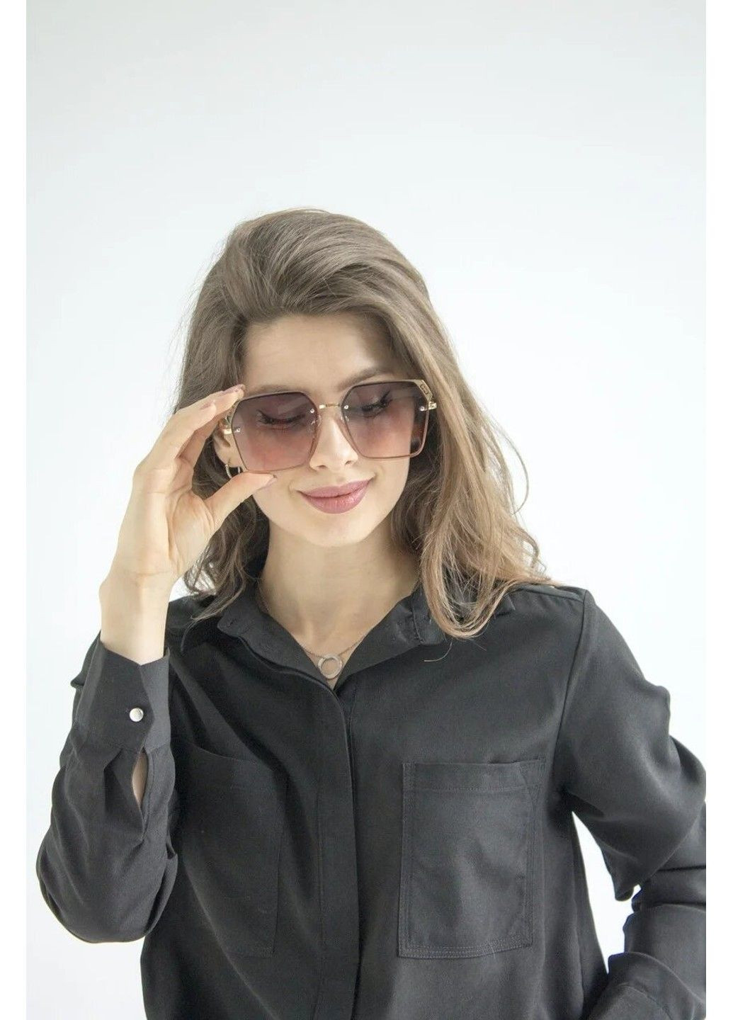 Cолнцезащитные женские очки 0369-4 BR-S (292755537)