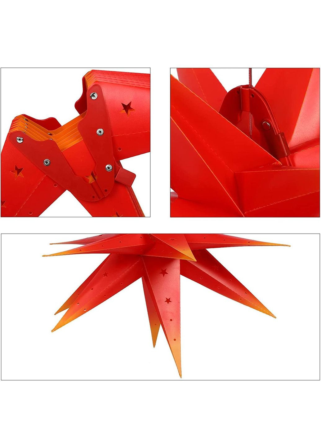 Рождественская звезда на елку Qijieda 3D Christmas Star No Brand (354829001)