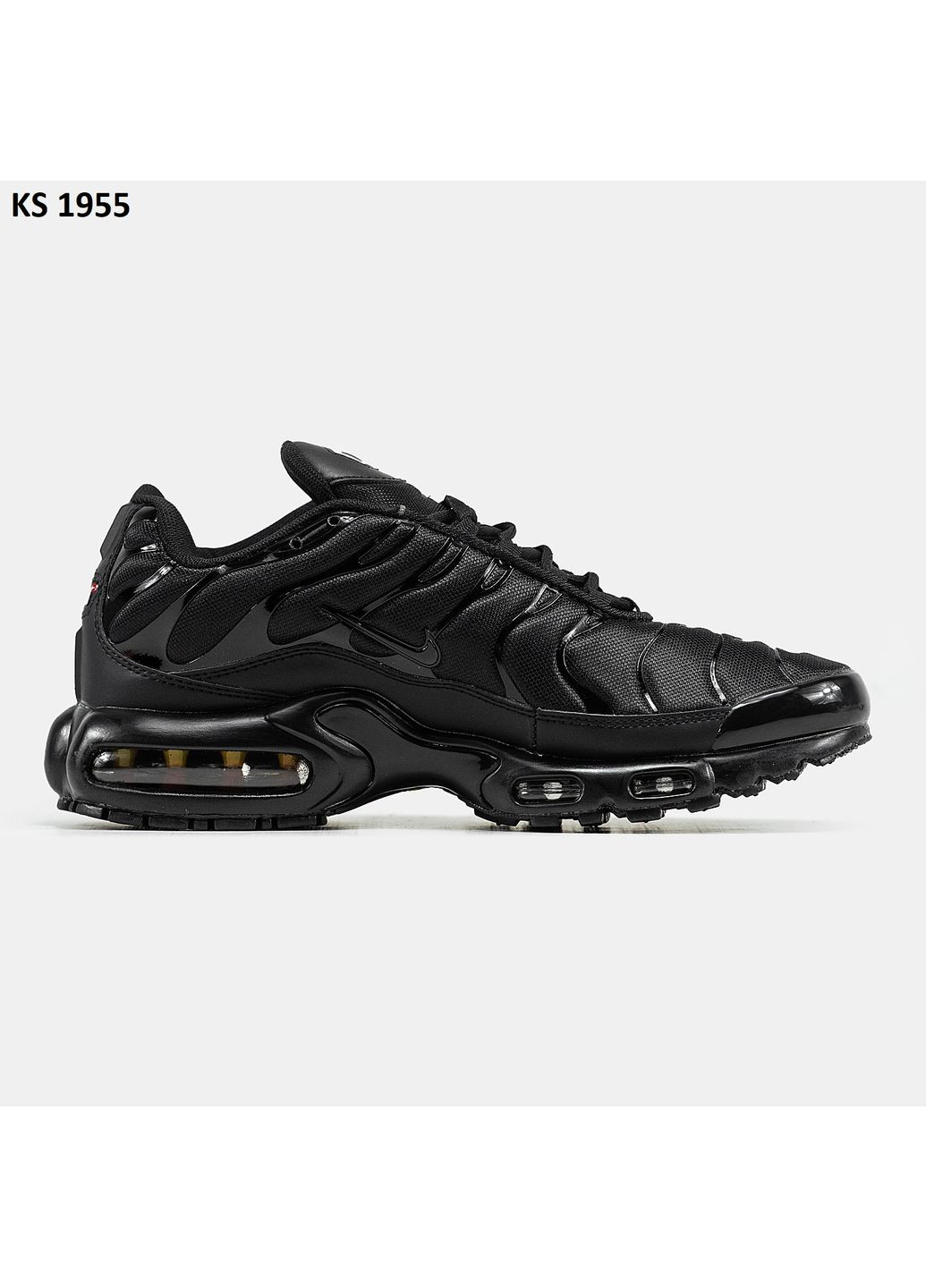 КРОСІВКИ ЖІНОЧІ NIKE AIR TN MAX PLUS BLACK НАЙК АІР МАКС ТН ПЛЮС No Brand чорні демісезони (367173085)