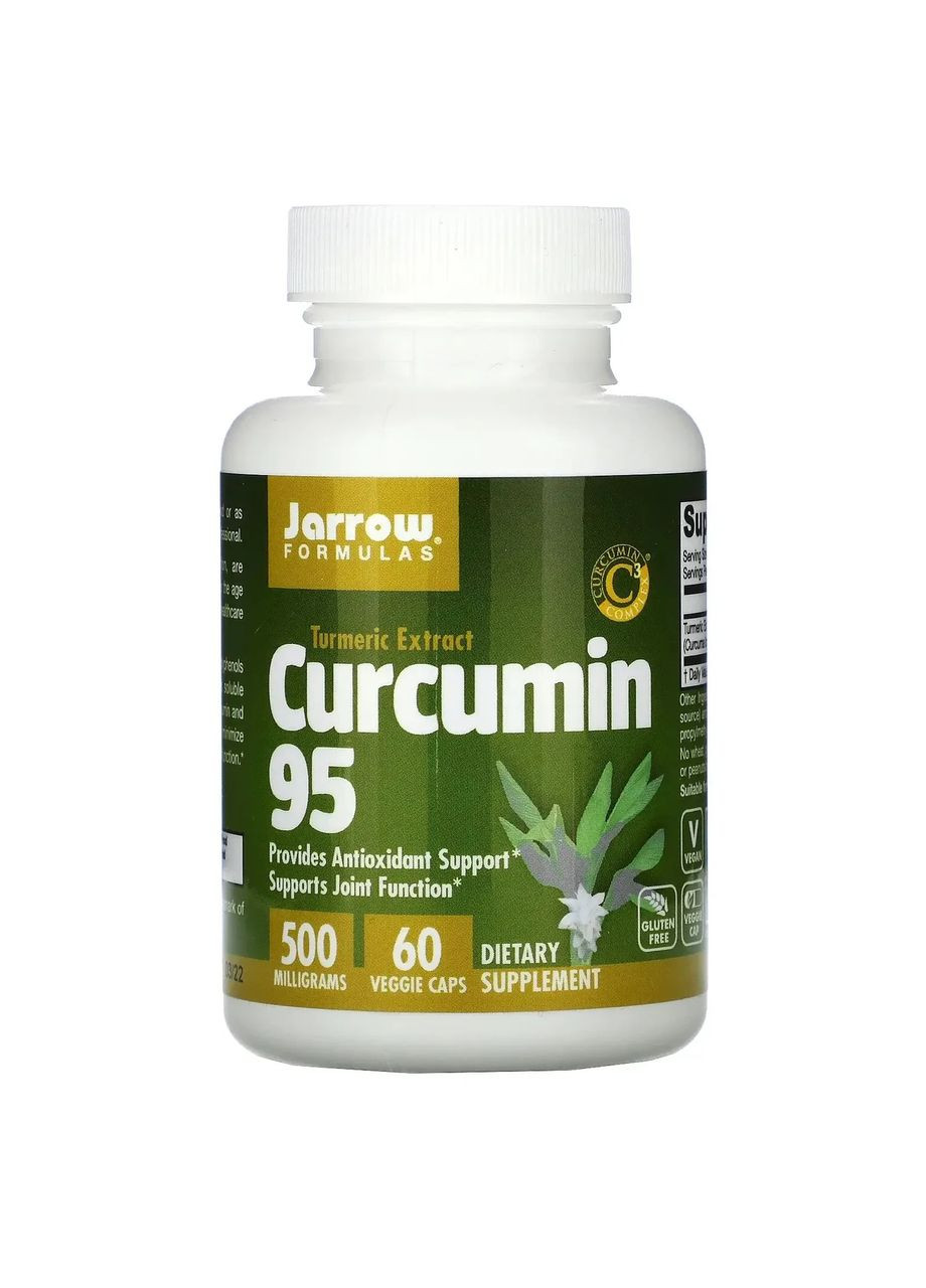 Куркумін (Curcumin) 500 мг 60 капсул Jarrow Formulas (361118495)