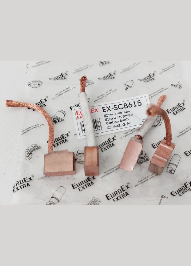 Щетки стартера Москвич, ГАЗ (СТ42) (19,2х8,8х14) ( ) EX-SCB615 EuroEx (364687670)