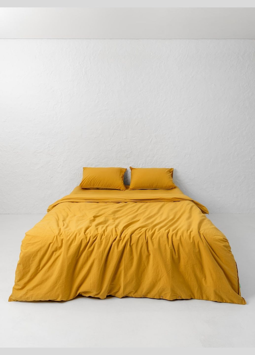 Комплект белья из вареного хлопка Curry евро, Простыня с резинкой 160х200 Leglo (300370342)