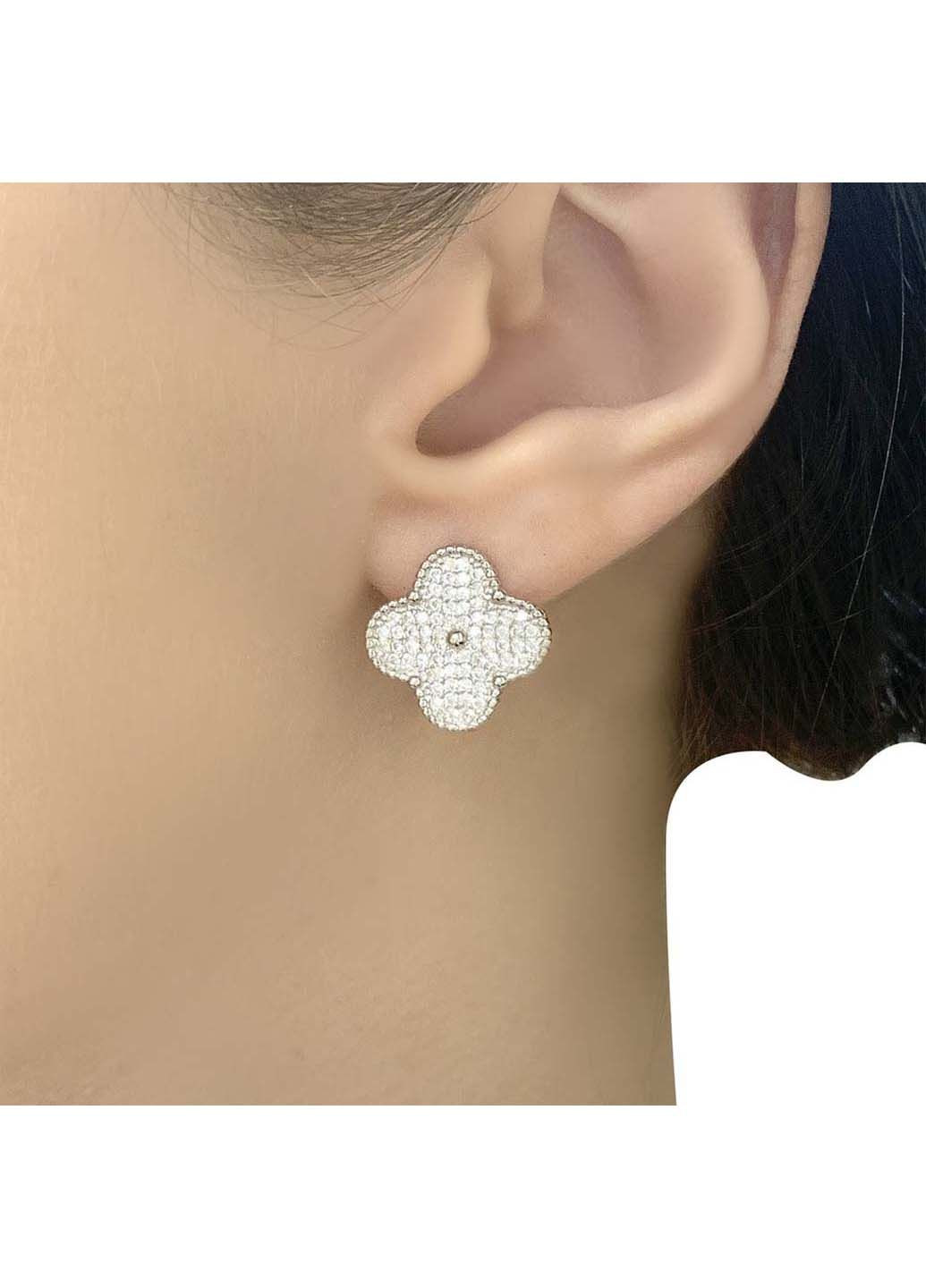 Срібні сережки з фіанітами (2000167) Silver Breeze (317355318)