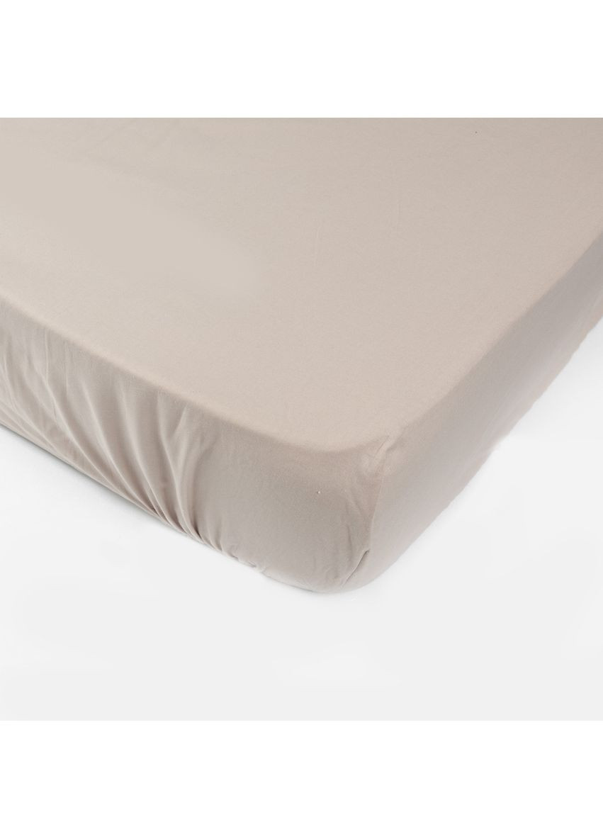 Простынь на резинке Mokko ранфорс 160х200 см мокко (91533111) SoundSleep (362575486)