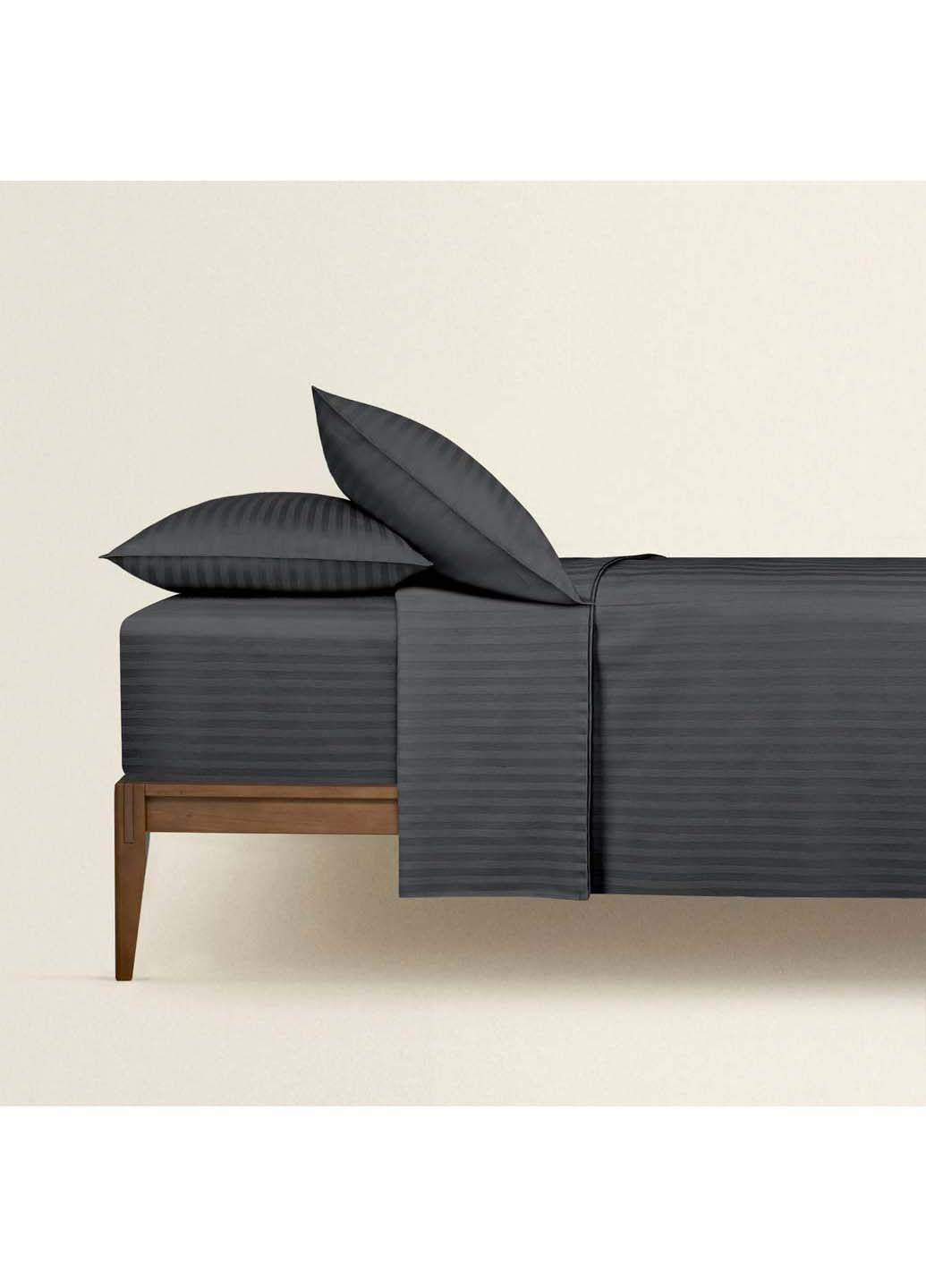 Двуспальная постель сатин с простыней на резинке LAVA CS1 180х220 см Cosas (307477564)