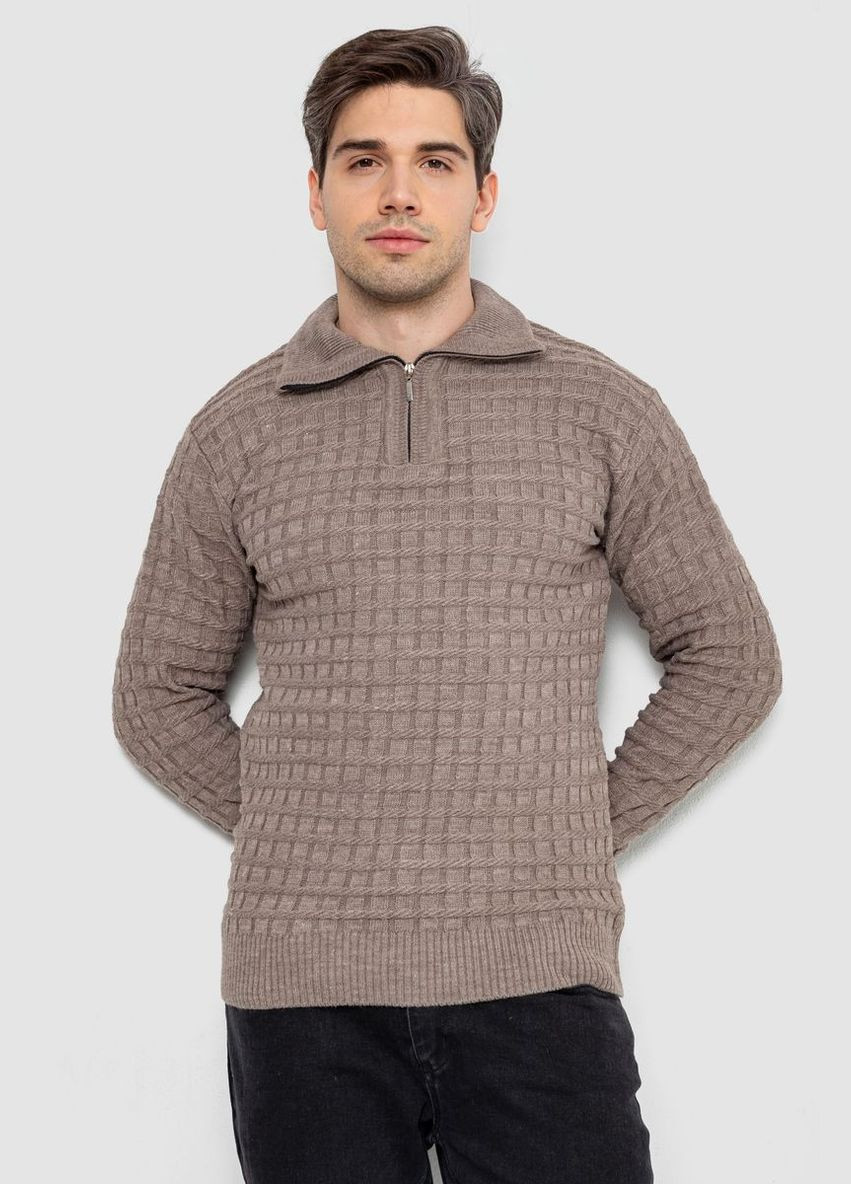 Коричневый демисезонный свитер мужской однотонный Ager 161R920