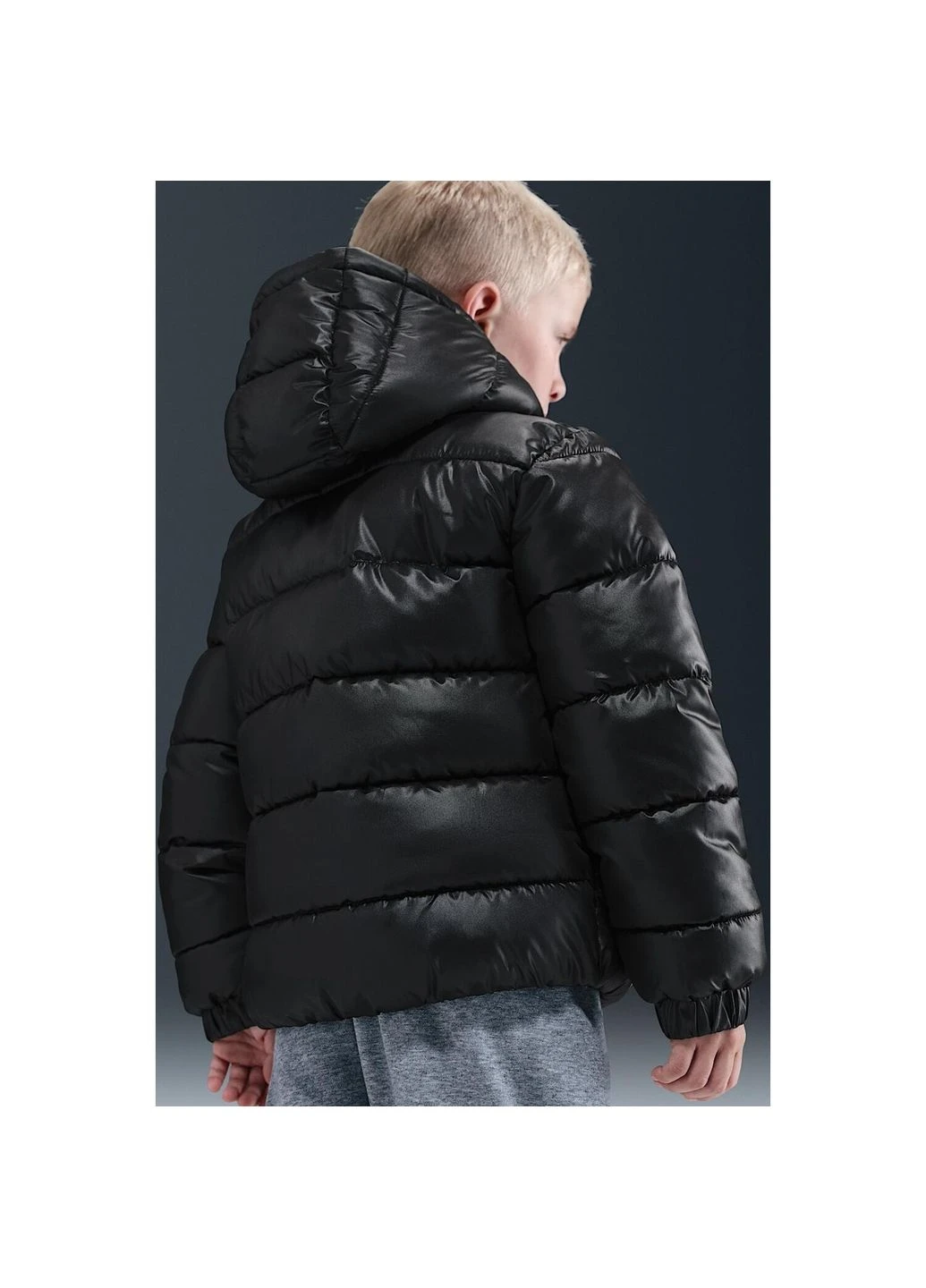Чорна куртка дитяча чорна 86n074-023 Nike SPORTSWEAR ALL DAY PLAY PUFFER