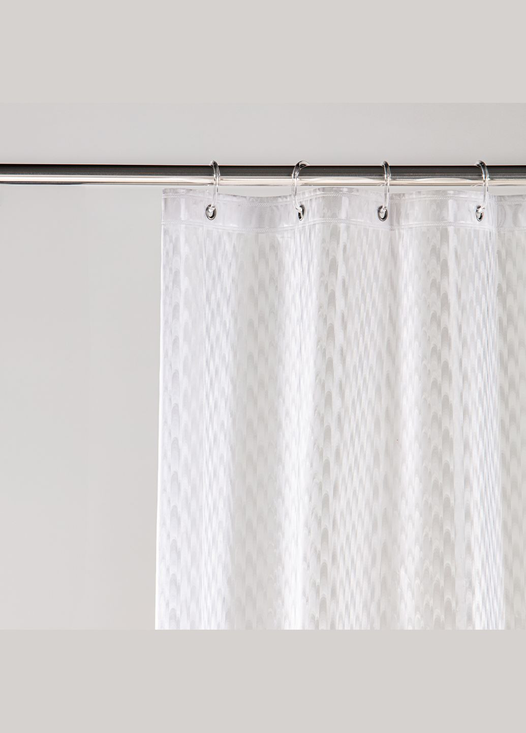 Штора для ванної кімнати PERL 3D 180х180 з кільцями 12 шт, Прозорий Tiana Kraine - (304514122)