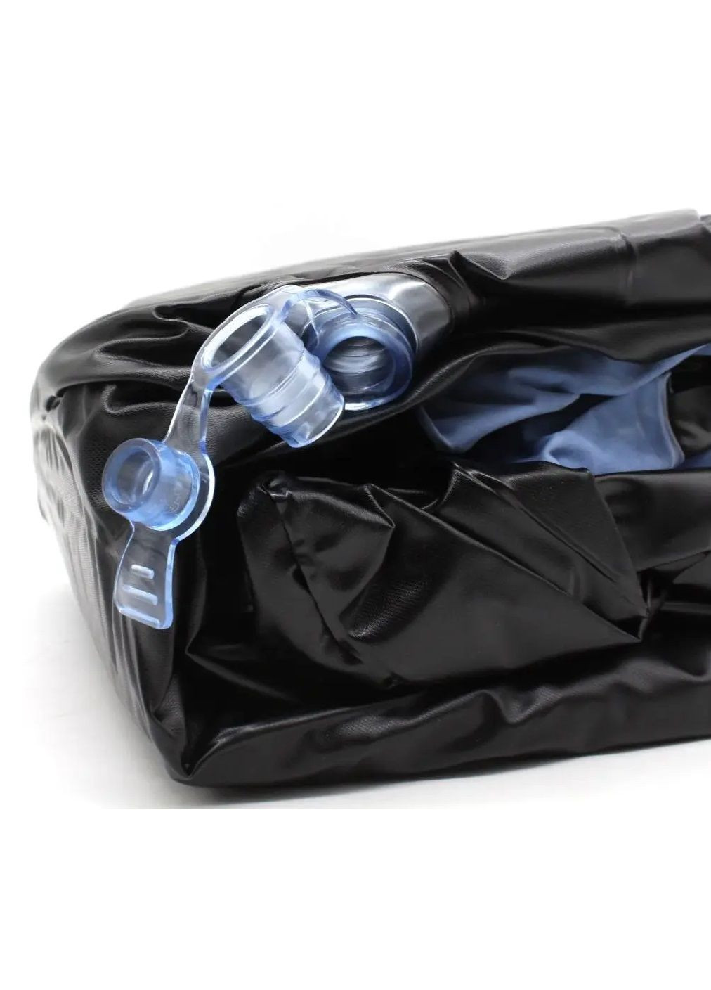 Надувное кресло диван с пуфом насосом флокированным покрытием максимальной нагрузкой 100 кг 116х98х83 см (480503-Prob) Голубое Unbranded (336434314)