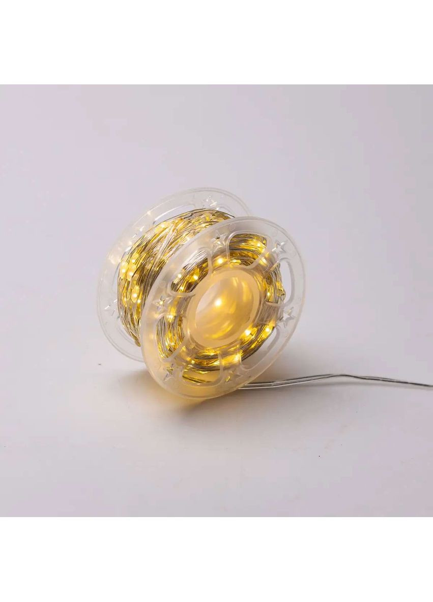 Гірлянда роса на пульті 50 метрів на 500 led світлодіодів крапля на білому дроті жовта 500L50MWY Jooki (366037765)