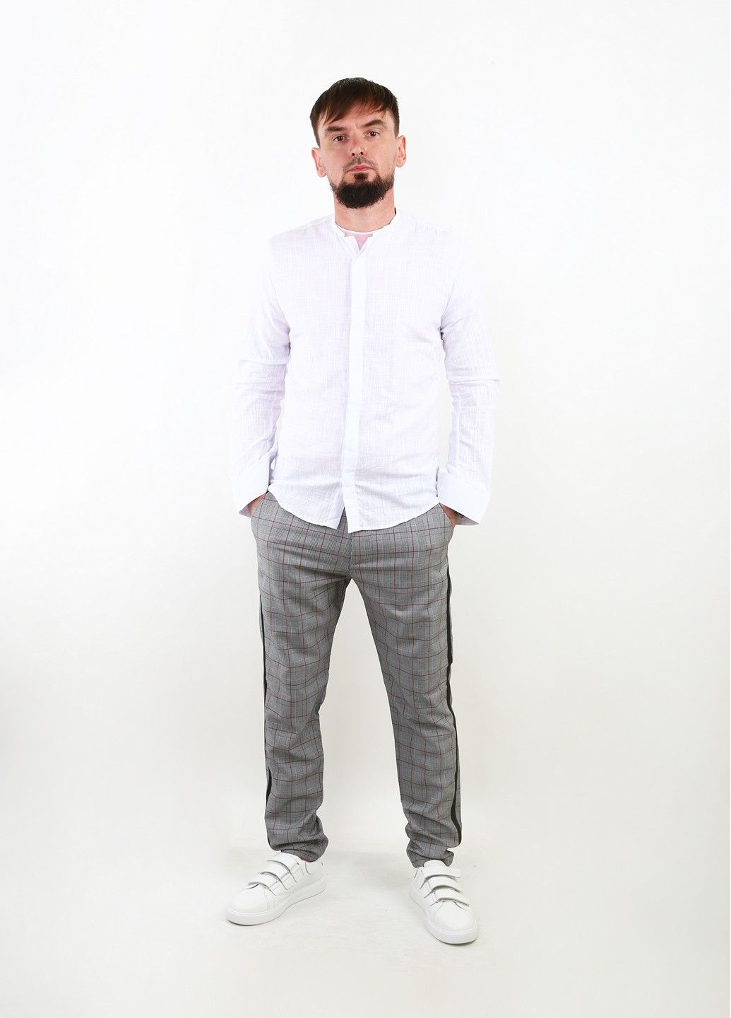 Белая рубашка однотонная Mtp