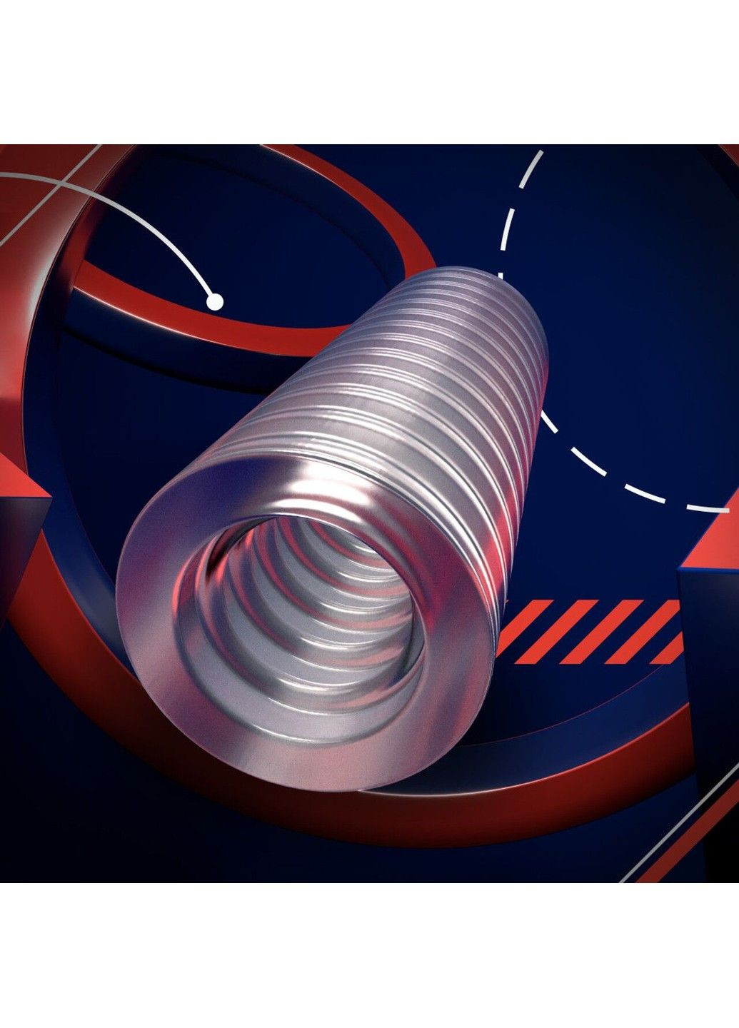 Мастурбатор Rize by - Ribz Glow in the Dark Masturbator - Clear Blush (348517609)