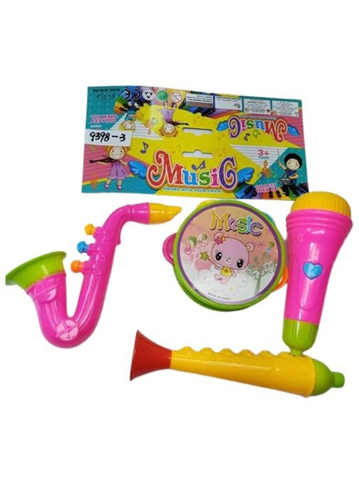 Набір інструментів - бубон, мікрофон, сопілка та саксофон MIC (290251344)