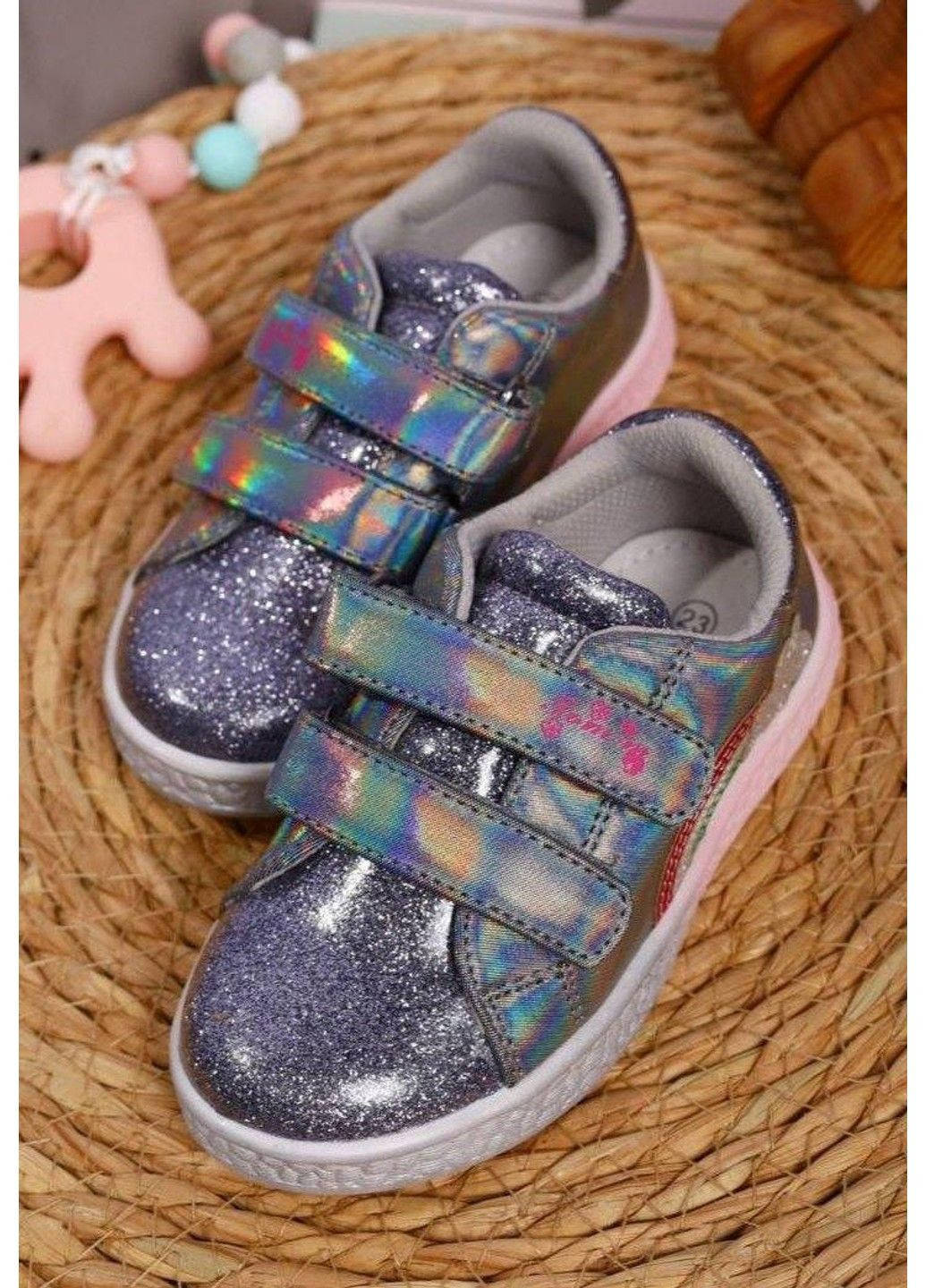 Серебряные демисезонные кроссовки детские серебристые Tom.M