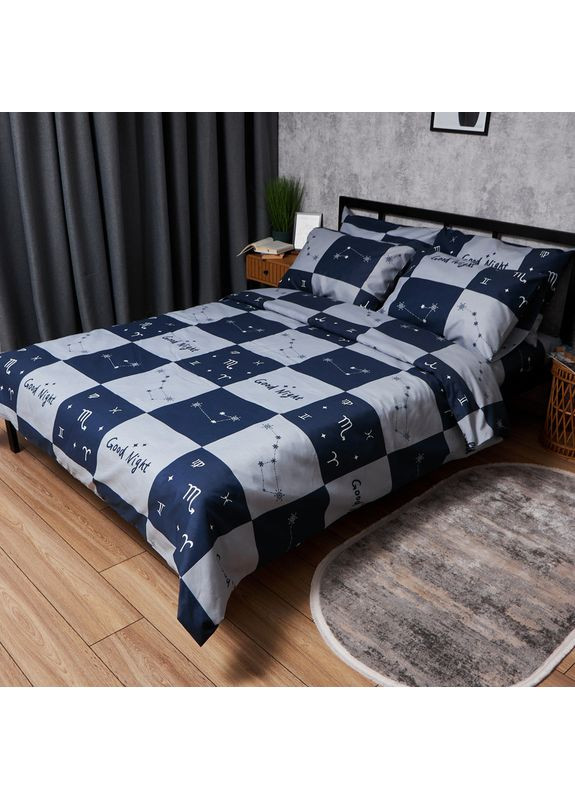 Комплект постельного белья Микросатин Premium «» Семейные 143х210х2 наволочки 2х70х70 (MS-820008112) Moon&Star Zodiac Dream (356114961)