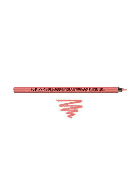 Контурный карандаш для губ Slide On Lip Pencil (1,2 гр) 03 Pink Canteloupe NYX Professional Makeup (279364372)