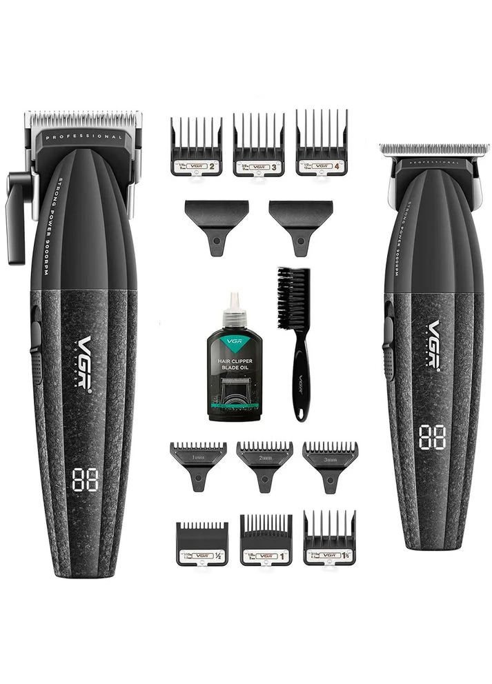 Профессиональный набор для стрижки волос V-640 машинка и триммер Barber Combo PROFESSIONAL - Уход за телом VGR (342369342)