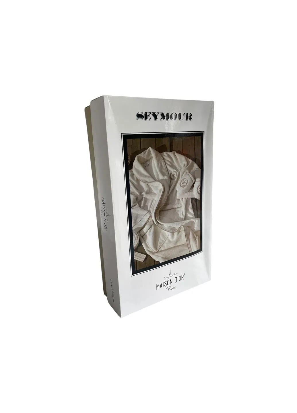 Мужской махровый халат с тапочками Seymour Синий Maison D'or (410405959)