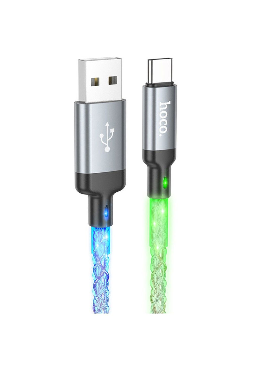 Дата кабель U112 Shine 2.4A USB to Type-C (1m) Hoco (293512552)