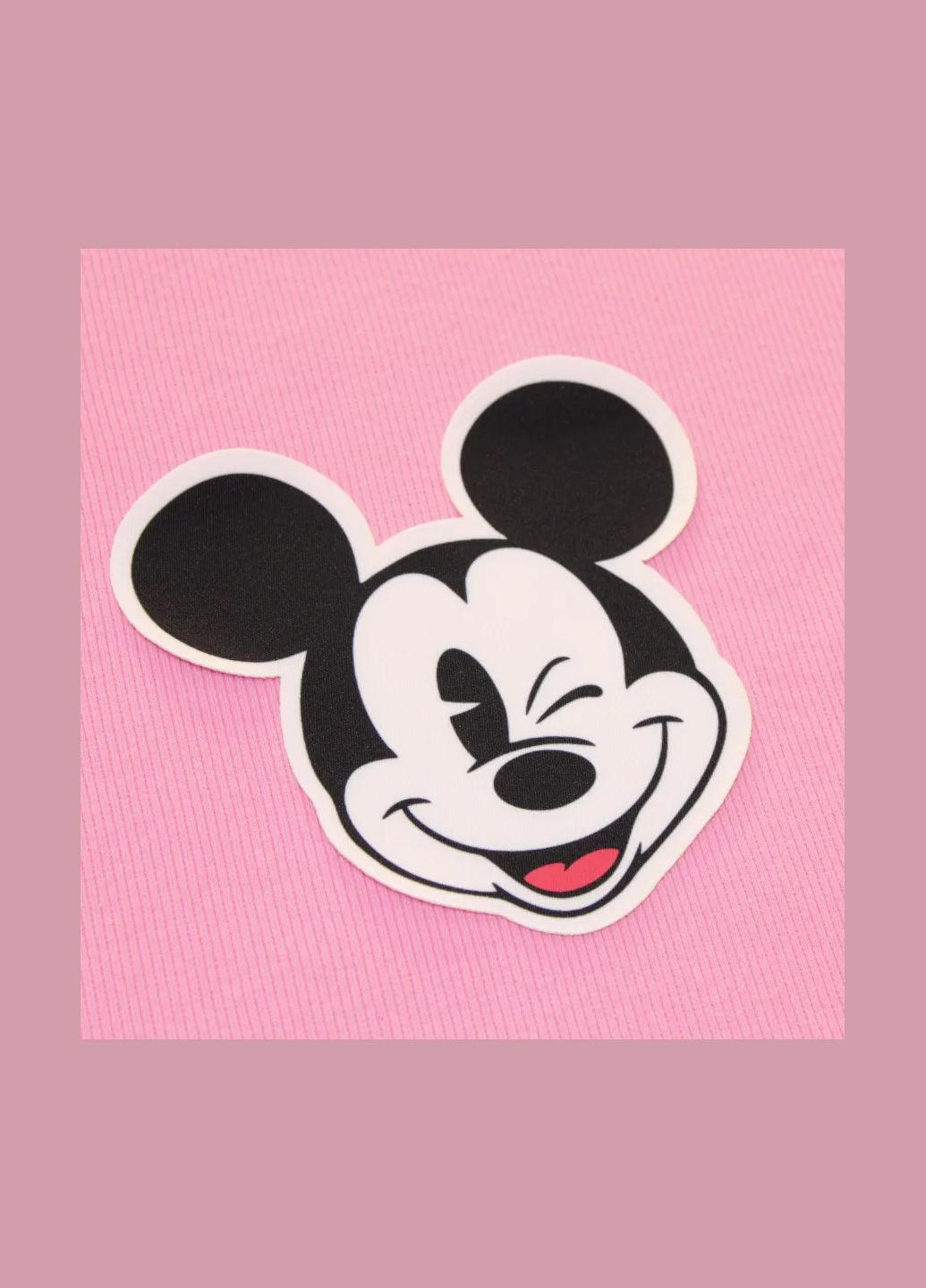 Нашивка тканевая фигурная "Mickey" подмигивает (3555) No Brand (335810866)