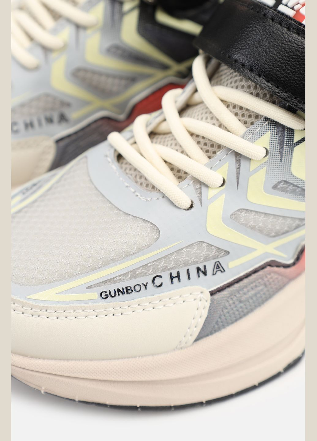 Бежеві Осінні кросівки для хлопчика, на пласкій підошві колір бежевий цб-00274000 Kimboo