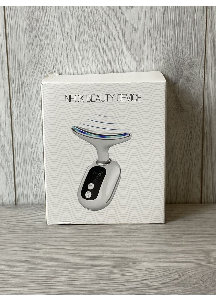 Мікрострумовий масажер Neck Beauty Device для обличчя та шиї з LED-світлом і USB-зарядкою No Brand (366666235)