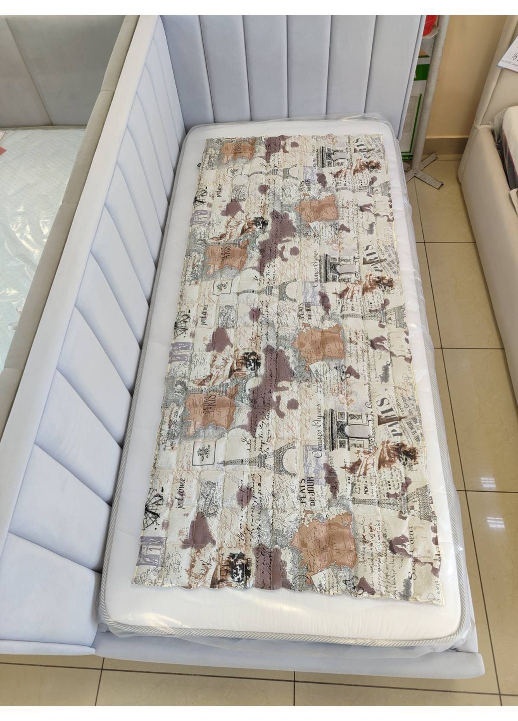 Ортопедичний біо матрац з природним наповнювачем. Париж Світлий - 120 на 80 см Ekko Seat (353719040)