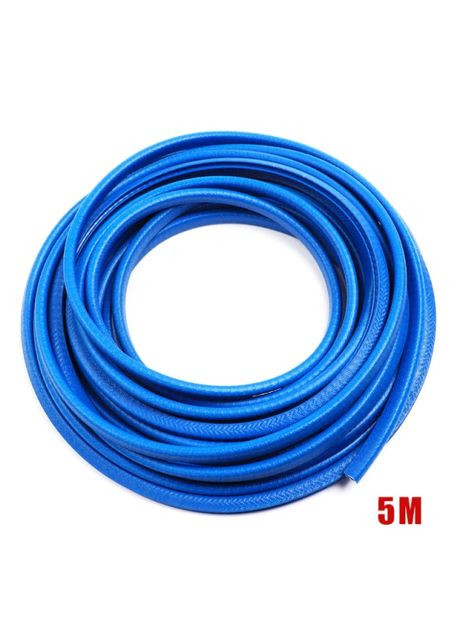 Молдинг на кромку двери металлическое основание Синий 5м (6*9мм) мягкий No Brand (354760601)