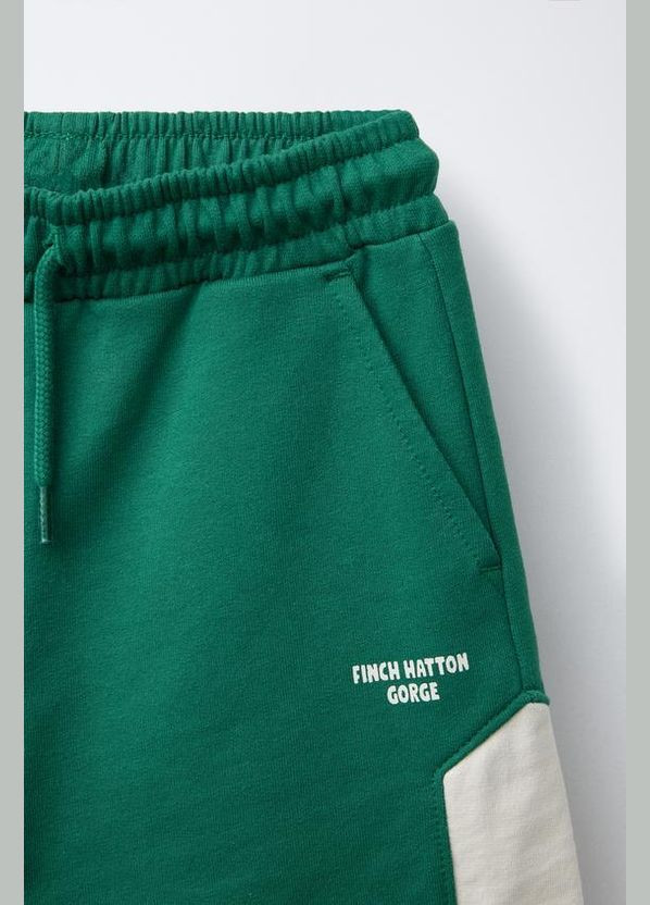 Детский комплект (футболка+шорты) для мальчика 3854/688 Зеленый Zara (345006624)