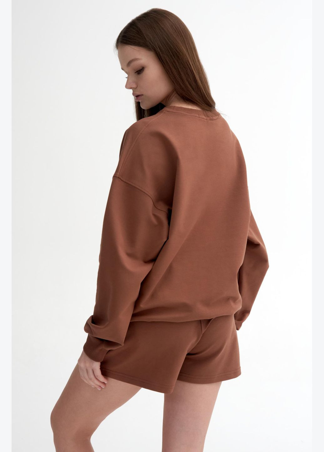 Коричневый свитшот, цвет коричневый ES8 (282969288)