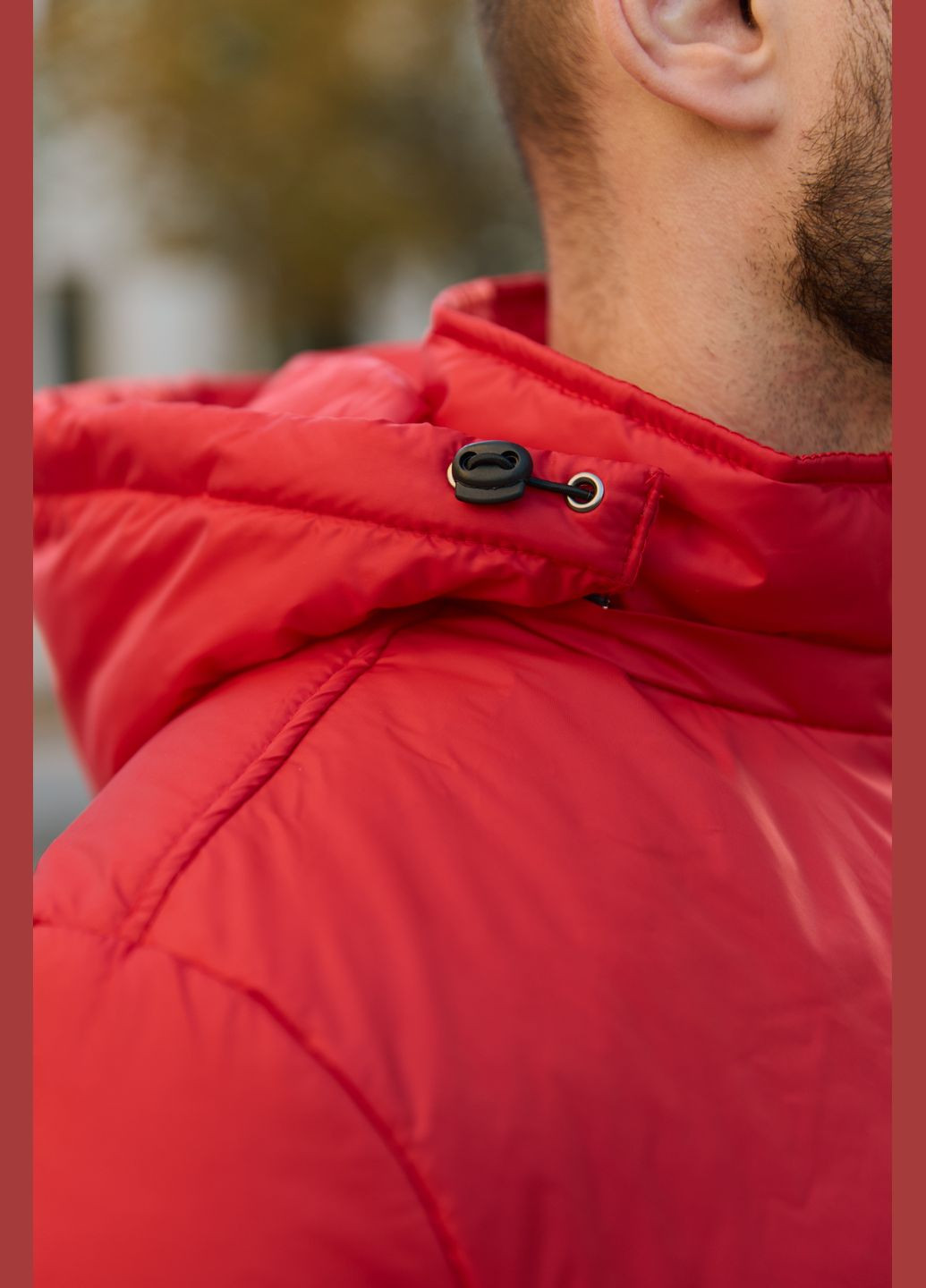 Красный демисезонный комплект мужской: анорак утепленный красно-черный + штаны из трехнитки черные утепленные. барсетка в подарок! No Brand