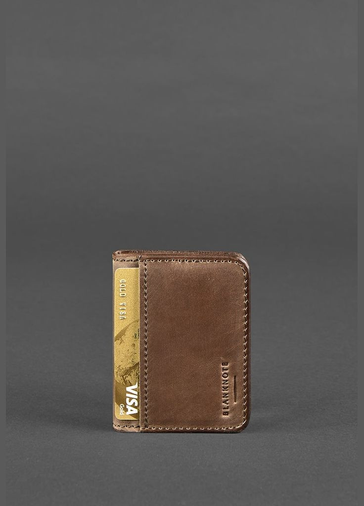 Шкіряна обкладинка для ID-паспорта і водійських прав 4.0 темно-коричнева (A-026124) BlankNote (328444542)