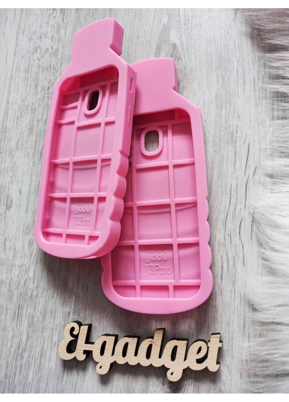 Чохол на Galaxy J330 J3 2017 Boys Tears рожевий силіконовий 3d Samsung (360896775)