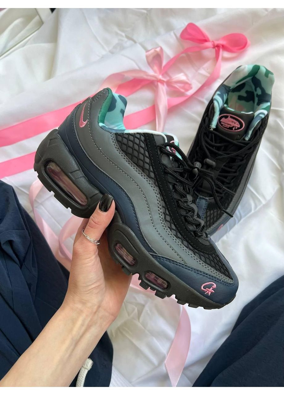 Рожеві Осінні кросівки чоловічі nike air max 95 x corteiz pink найк аір макс 95 No Brand