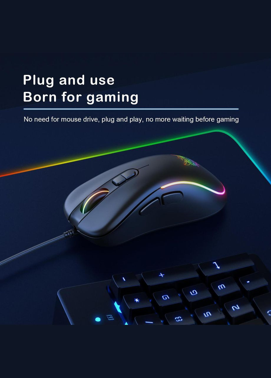 Миша Gaming CW907 RGB підсвітка дротова чорна Onikuma (280876969)