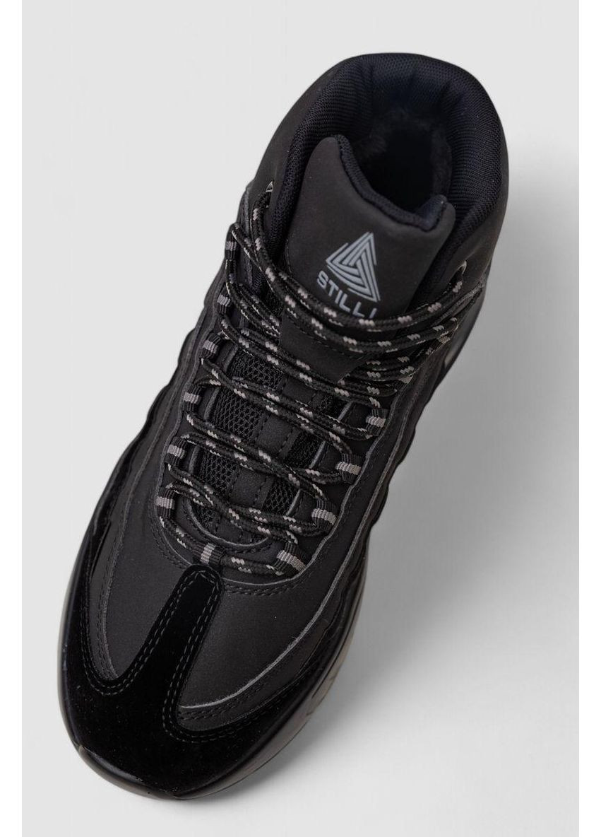 Черные кроссовки мужские зимние на меху, 248rcx619 No Brand