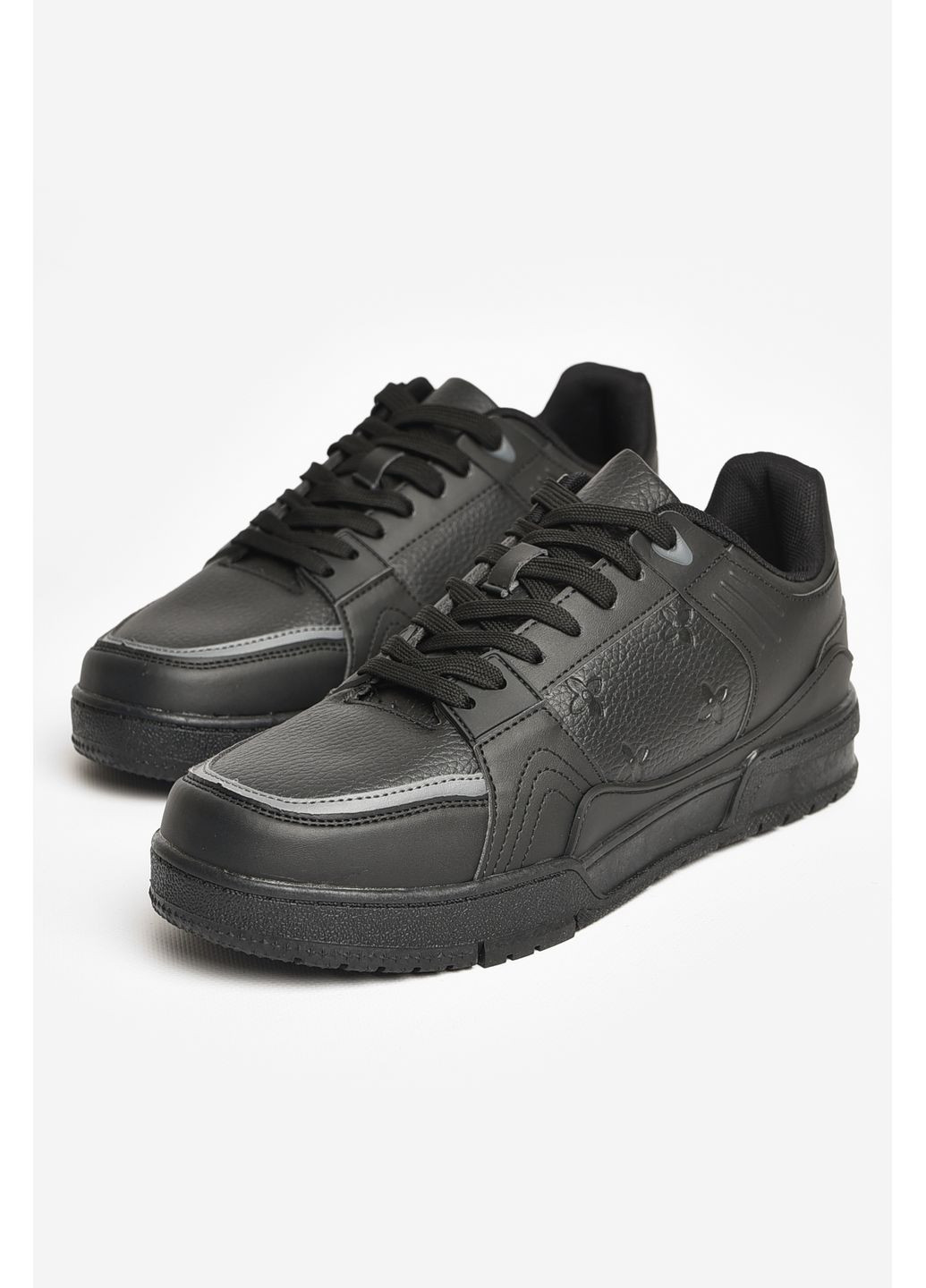 Черные демисезонные кроссовки мужские черного цвета Let's Shop