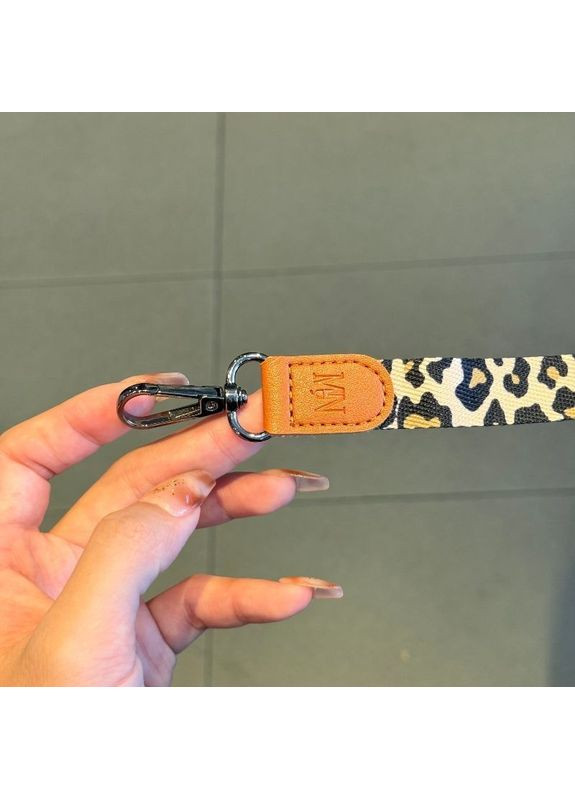 Универсальный текстильный ремешок-шнурок для телефона регулируемый по длине в расцветке леопард No Brand (328958180)