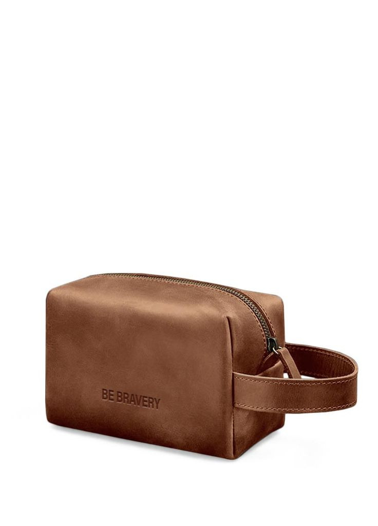 Шкіряна косметичка-несесер 5.0 світло-коричневий Crazy Horse (A-027453) BlankNote (329742904)